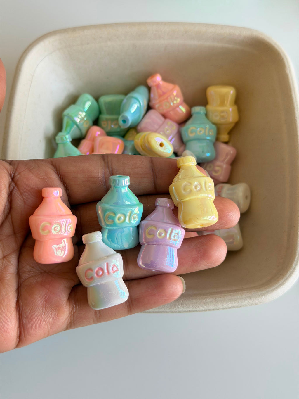 Pastel Soda Bottle Beads