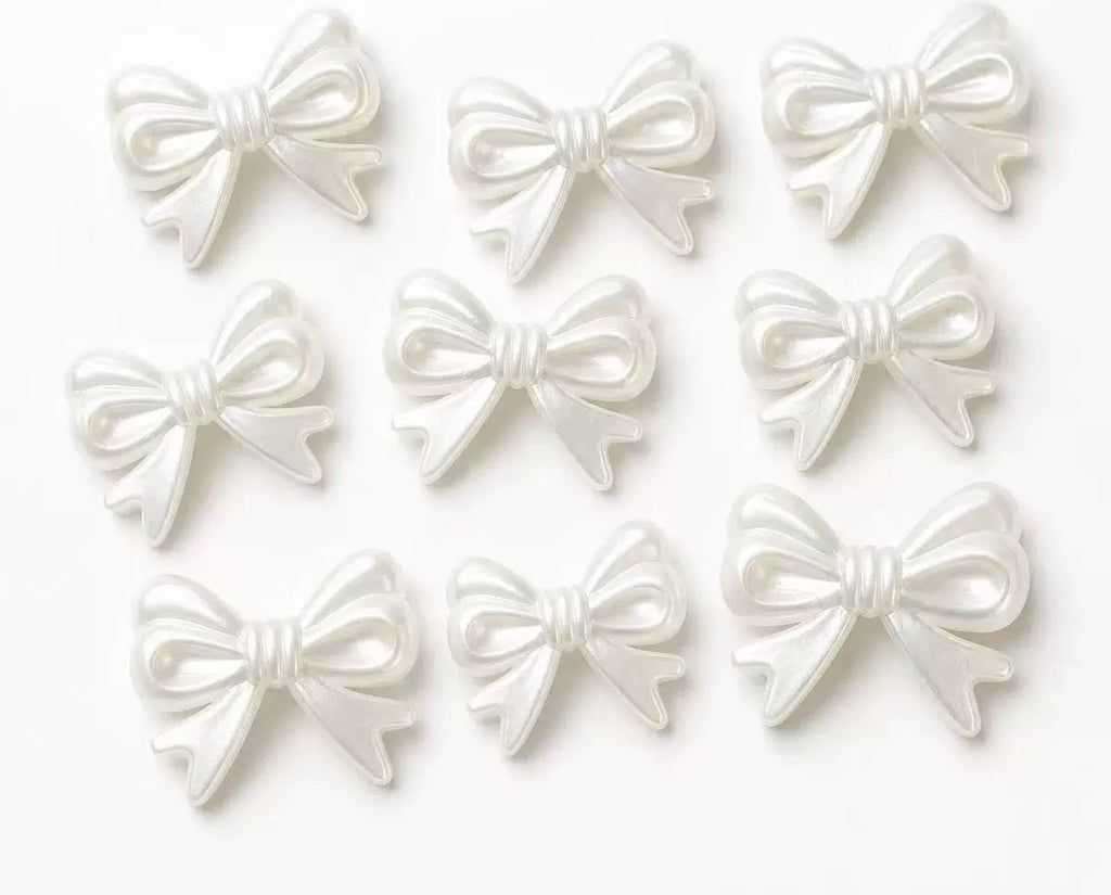 Pearl Bow Acrylic Charms