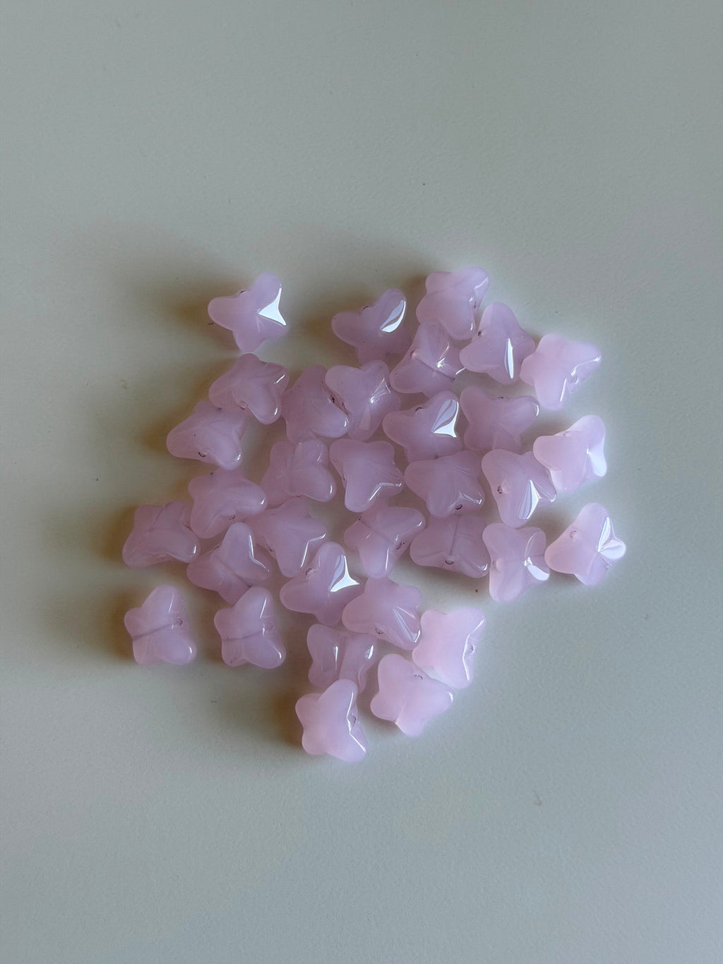 Pastel Pink Butterfly Beads