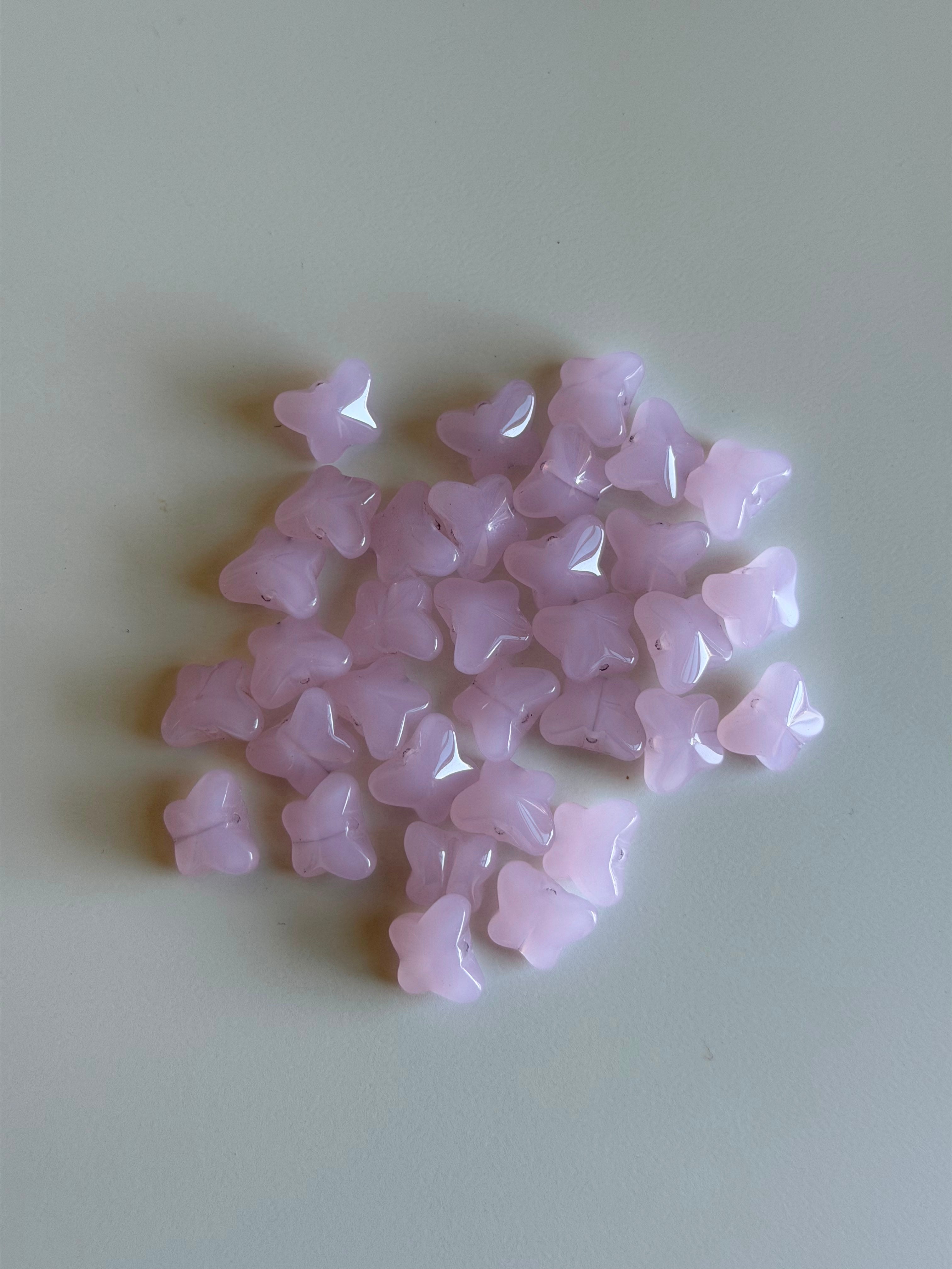 Pastel Pink Butterfly Beads