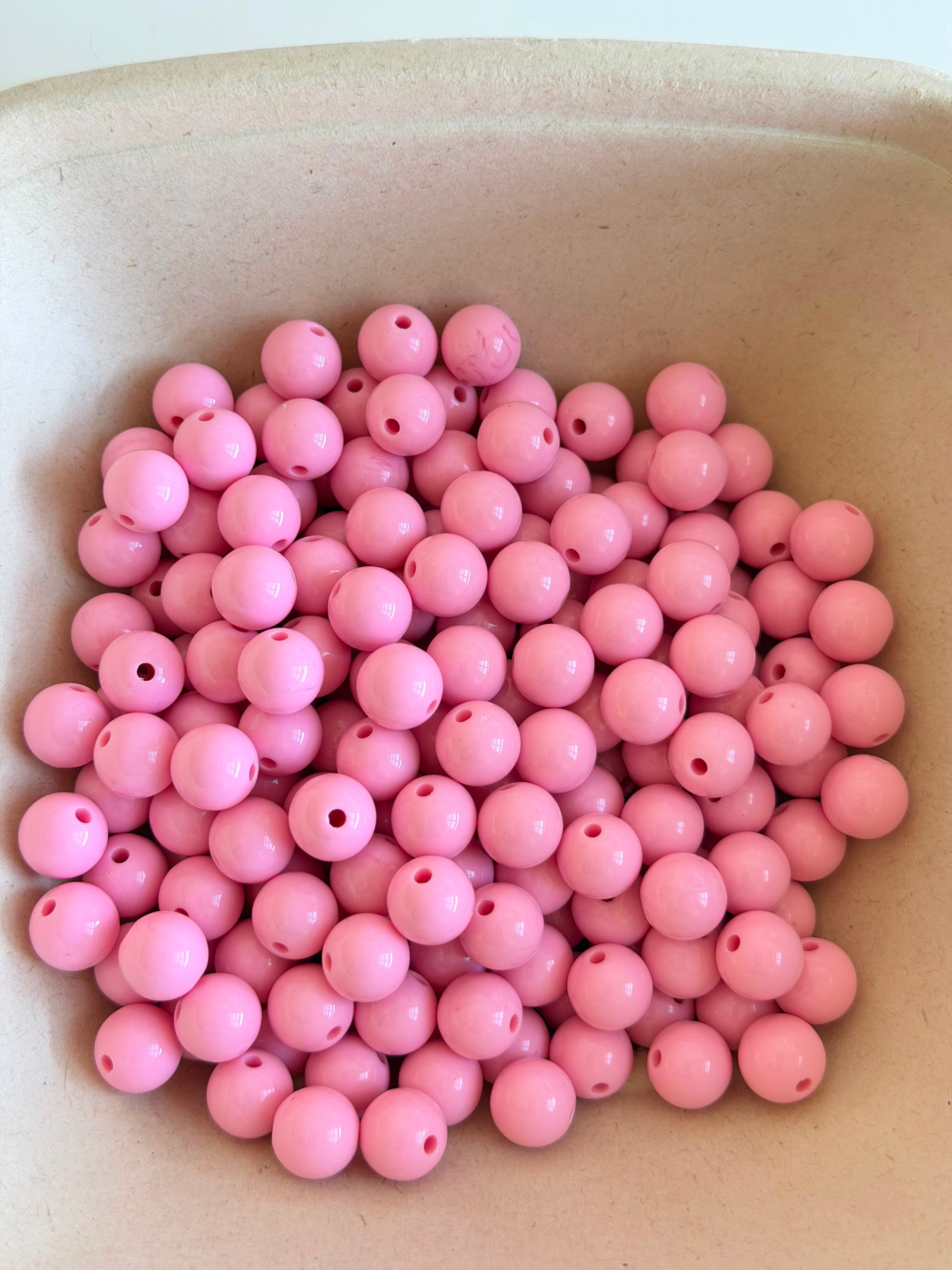 Pink Bubble Beads