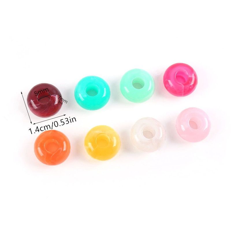 Mixed Acrylic Donuts Beads