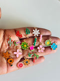 Flower & Nature Enamel Charms Mix