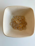 leaf-shaped transparent beads